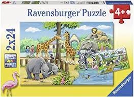 [7806] Puzzles 2x24 p - Bienvenue au zoo