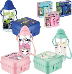 [192002] Set lunch box 1000cc + Bouteille d'eau 500cc