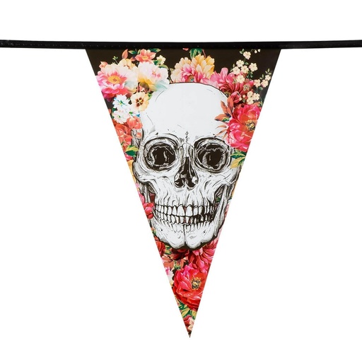 [97070] GUIRLANDE DE FANIONS DAY OF THE DEAD 6M
