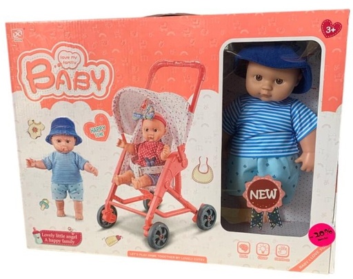[OTM004425518] Doll Set Poupée Avec Poussette