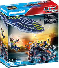 [70781] POLICIER PARACHUTISTE QUAD DES BANDITS PLAYMOBIL