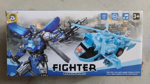 [DD00906] Fighter Warrior Robot Hélicoptère avec Lumière
