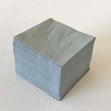 [20GR2] 100 Serviettes Grises 20x20cm