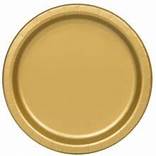 [P868] 10 ASSIETTES EN PAPIER DOREES MODUS VIVENDI 18CM