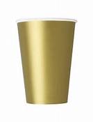 [P869] 10 GOBELETS EN PAPIER DORES MODUS VIVENDI 250ML