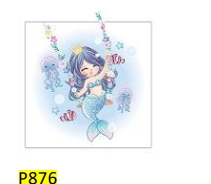 [P876] 20 SERVIETTES SIRENE