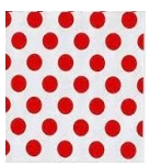 [P883] 20 SERVIETTES MODUS VIVENDI 33x33CM BLANC/ROUGE