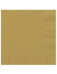 [P886] 20 SERVIETTES MODUS VIVENDI 33×33CM DOREES