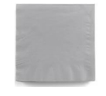 [P887] 20 SERVIETTES MODUS VIVENDI 33×33CM ARGENTEES