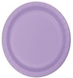 [P860] 10 ASSIETTES EN PAPIER MAUVES MODUS VIVENDI 23CM
