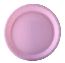 [P859] 10 ASSIETTES EN PAPIER ROSES VIVENDI 23CM