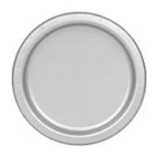 [P866] 10 ASSIETTES EN PAPIER ARGENTEES MODUS VIVENDI 18CM