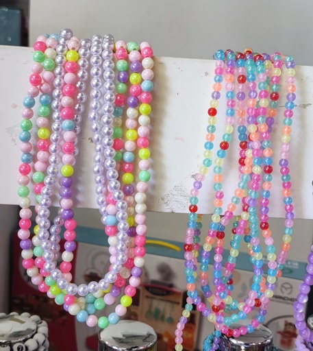 [HJ-BRC-35] Collier+bracelet multicouleur