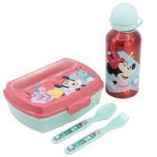 [744633] Boite à sandwich avec une bouteille en aluminium Minnie Mouse