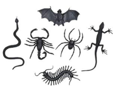 [74499] Set 6 Créatures effrayantes (10x6cm)