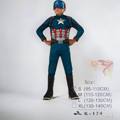 [JA-165/JAK-27] Déguisement Captain America