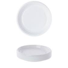 [P310] 50 Assiettes Plastique 22cm Blanche