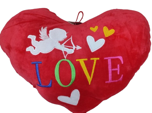 [EN-728-2] Coussin Cœur Rouge