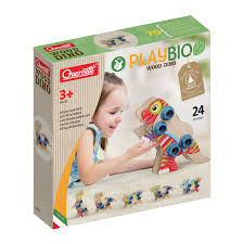 [QUER-80731] Dinosaure en bois : Jeu de construction d'écrous et de boulons