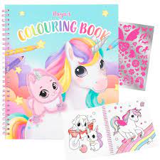 [0012492] Album à colorier avec paillettes licorne