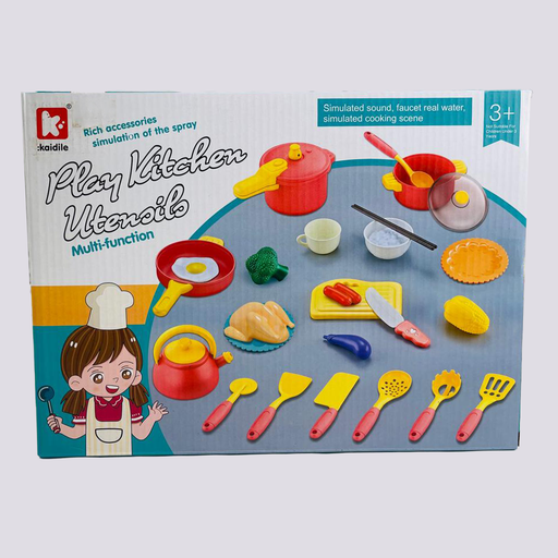 [2206A-4] Dînette -Kit Ustensile de Cuisine Enfant ASST