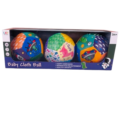 [BC233-24S] Balle en Tissu pour Bébé : Compagnon de Jeu Doux et Sûr