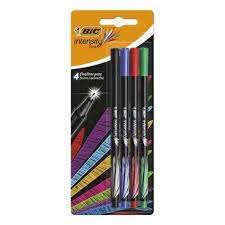 [943885] Feutre Intensity Fine 4 Couleurs Blister