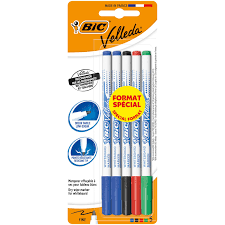 [875698-9126451] Marqueur BIC Velleda Boite de 4+1