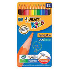 [8902872] CRAYONS COULEURES BIC METAL KIDS EVOLUTION