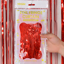 [1582-D] Foil Fringe Curtain