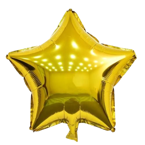 [10-32] 5 Foil Ballons en forme d'étoile